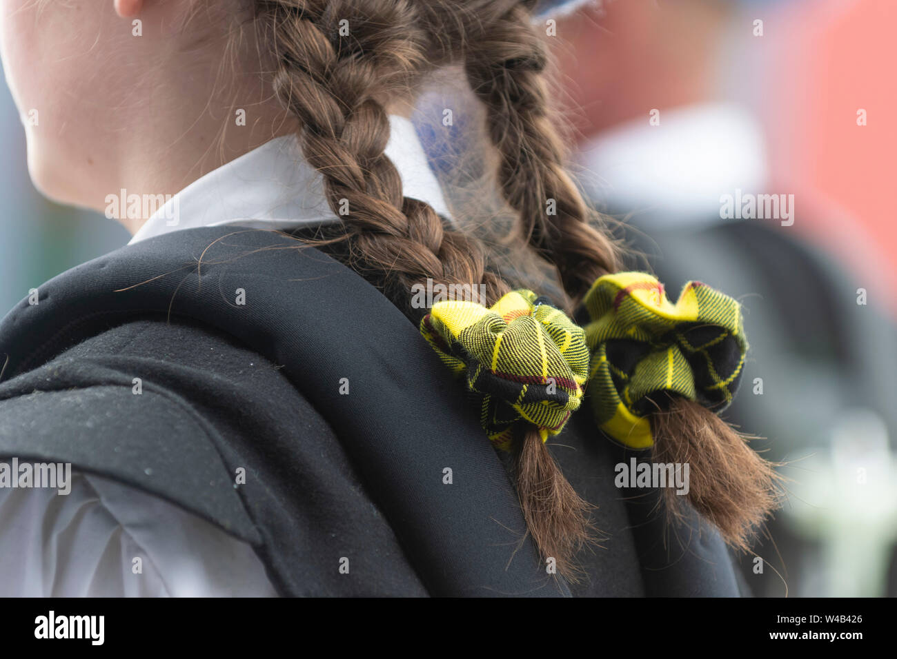 Oban, tutti sotto uno striscione indipendenza marzo - 2019 Foto Stock