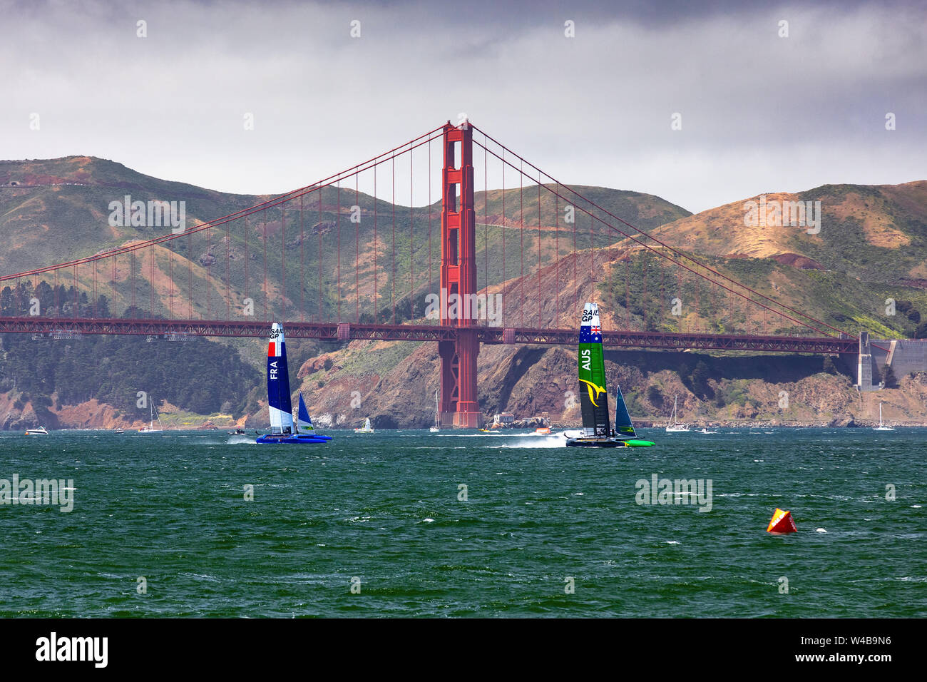 Sail GP Racing su San Francisco Bay 2019 Foto Stock