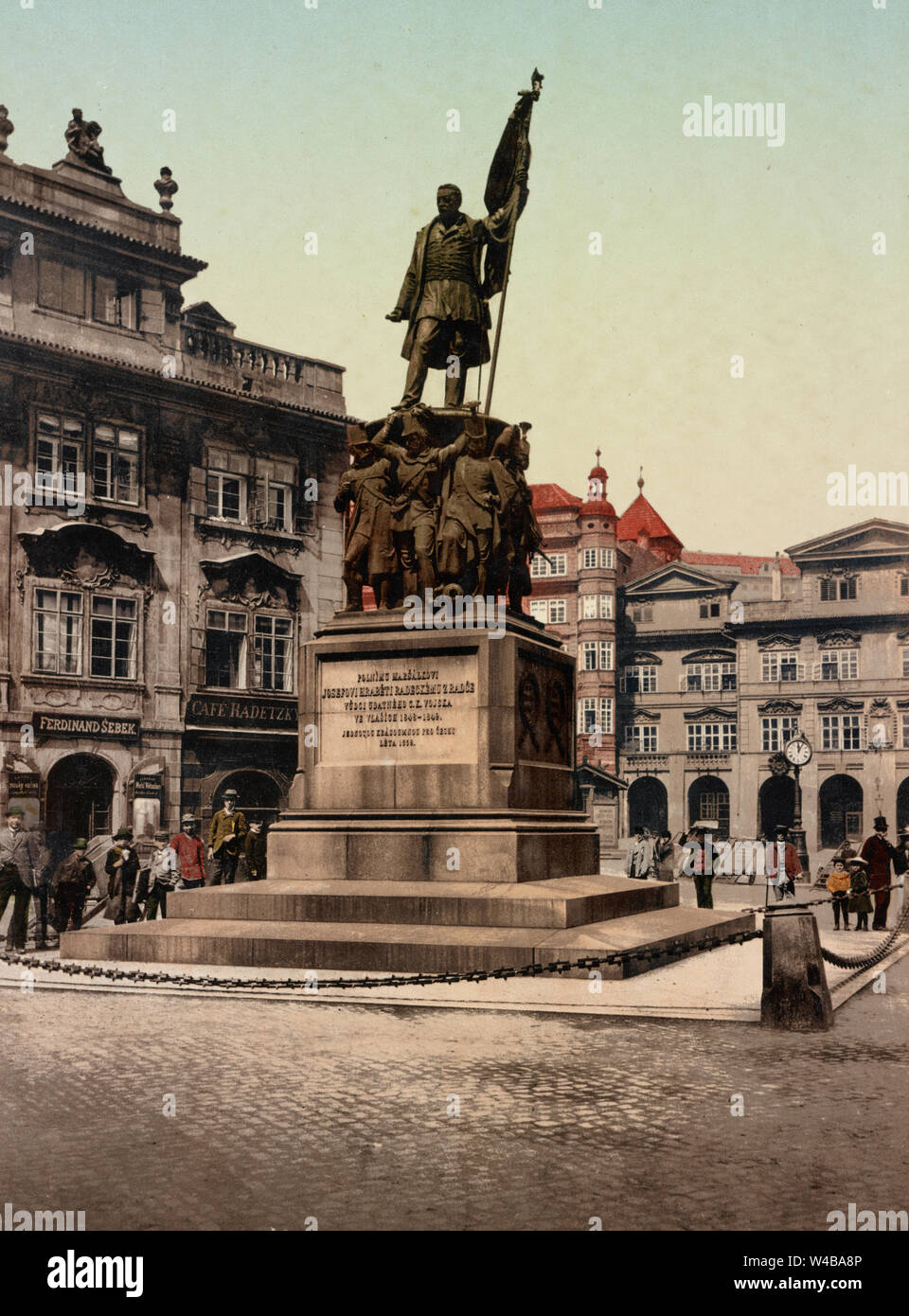 Austro-Hungary. Boemia. Praga. Radetzky Memorial Foto Stock