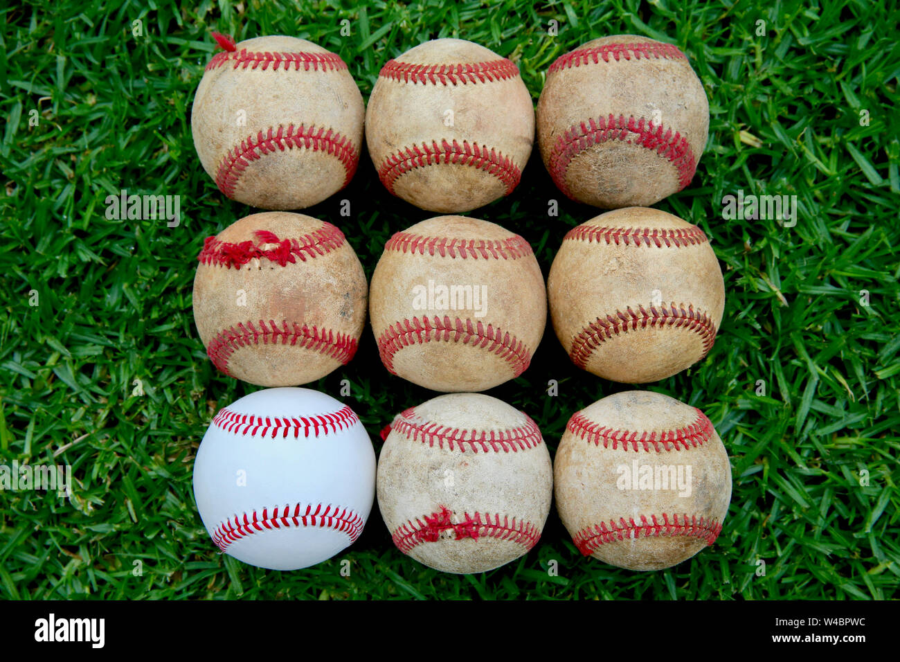 Il Rookie di Baseball - Sinistra Fielder Foto Stock