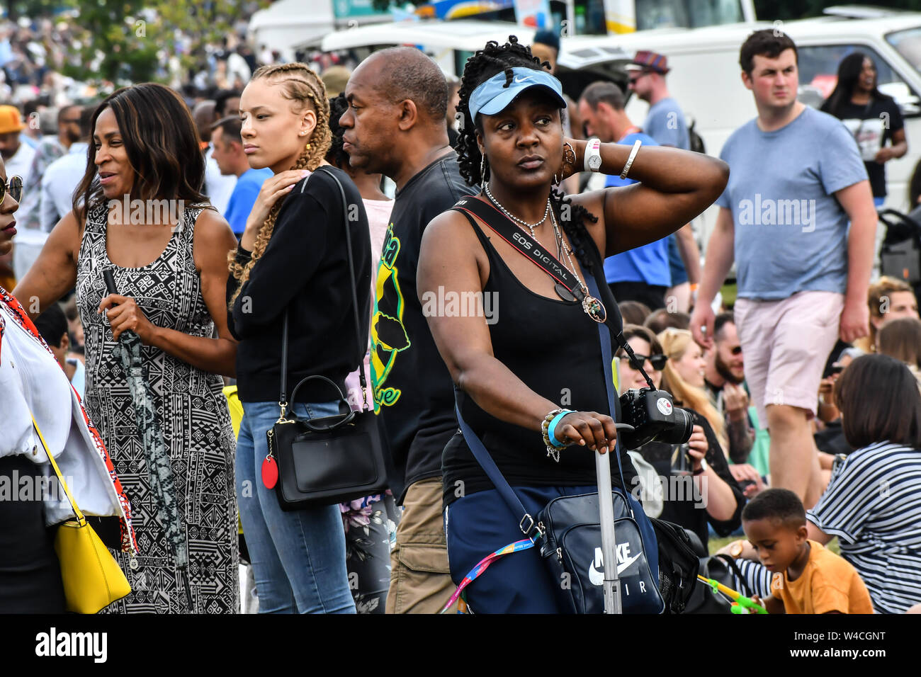 Londra, Regno Unito. 21 Luglio, 2019. Lambeth Paese mostrano 2019 una festa di famiglia con musica dal vivo Cibo & Bevande, delle arti e della cultura e spettacolo degli Animale a Brockwell Park, Londra. Foto Stock