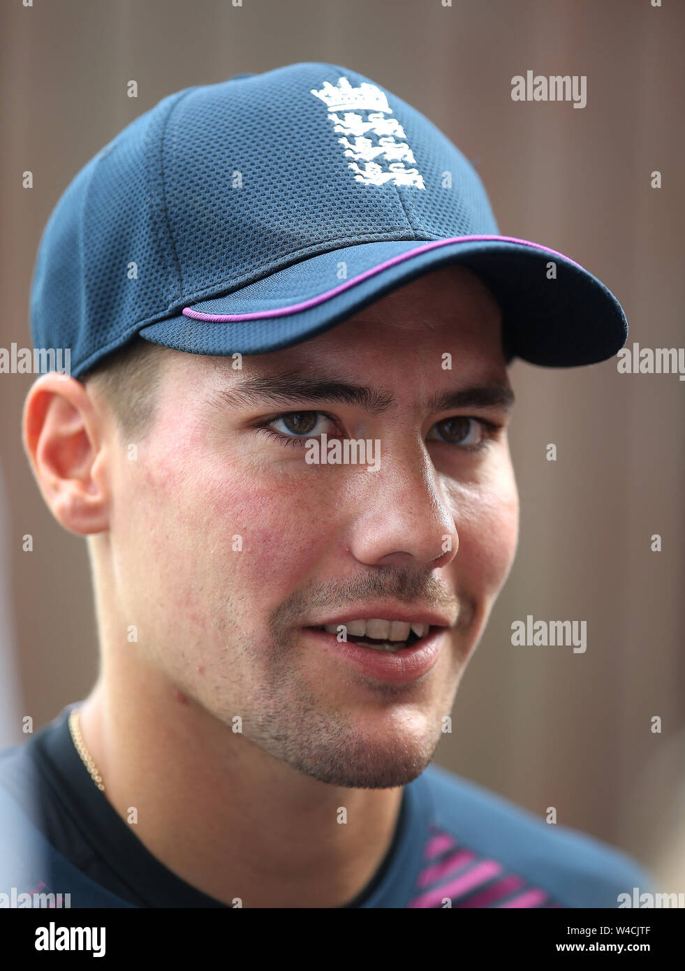 Rory brucia durante la sessione di reti a Lord's, Londra. Foto Stock