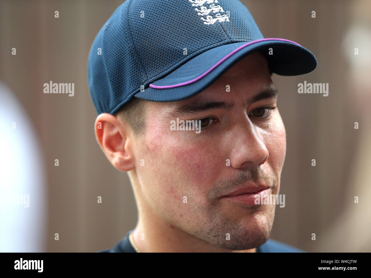 Rory brucia durante la sessione di reti a Lord's, Londra. Foto Stock