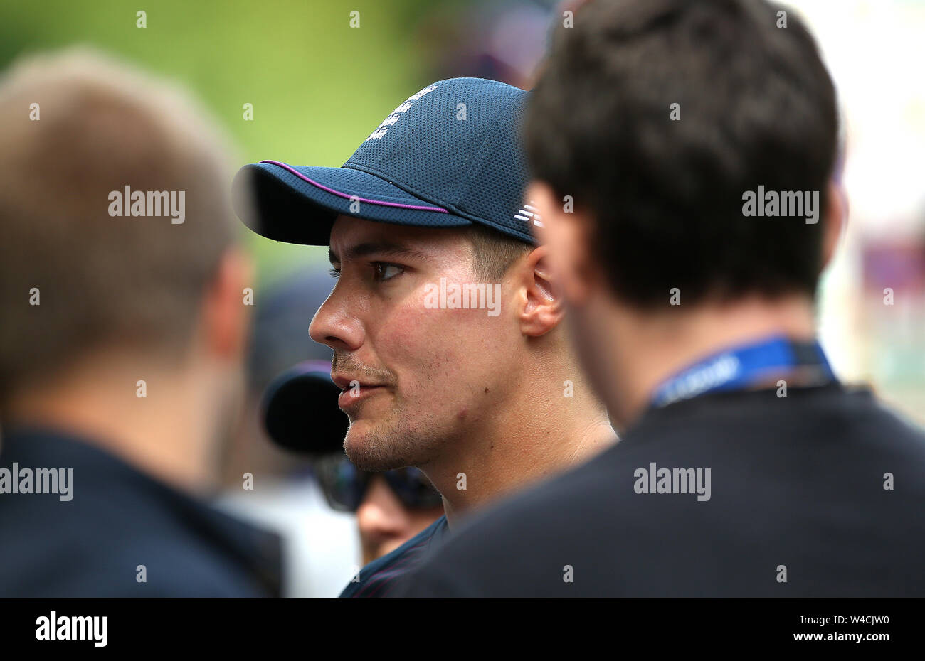 Rory brucia durante la sessione di reti a Lord's, Londra. Foto Stock