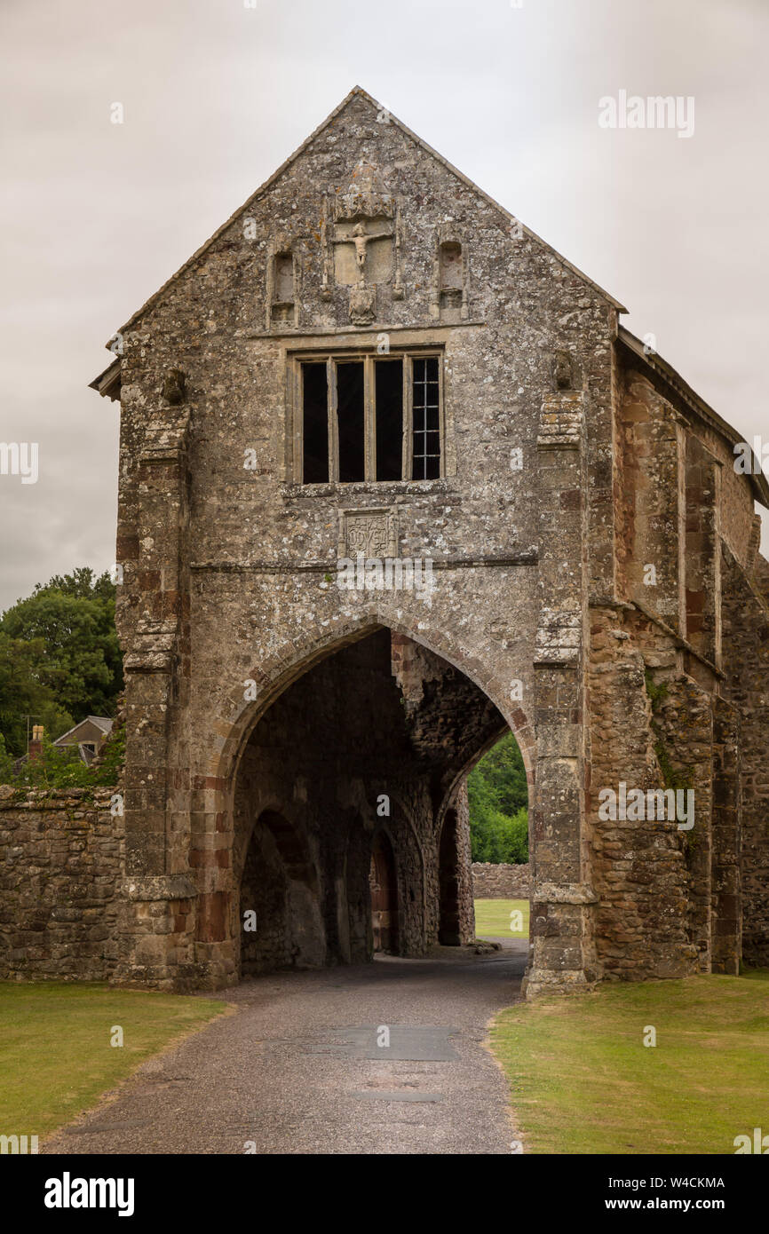 Cleeve Abbey, un monastero medievale nei pressi del villaggio di Washford nel Somerset, Inghilterra. Grado che ho elencato la costruzione stabilito nel 1198. Foto Stock