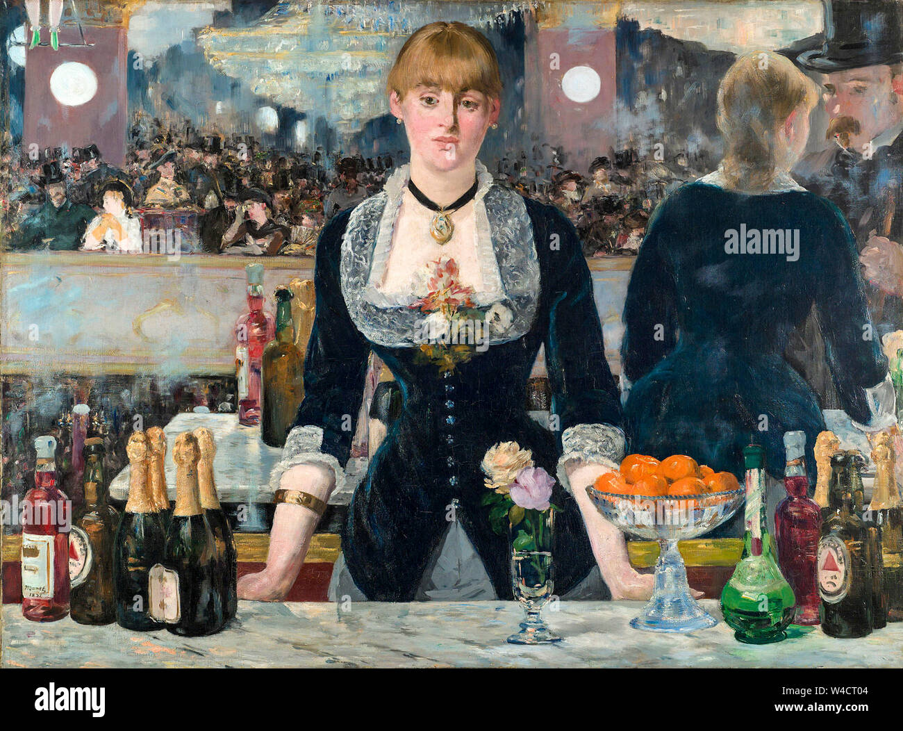 Edouard Manet, un Bar al Folies-Bergère, pittura impressionista, 1881-1882 Foto Stock