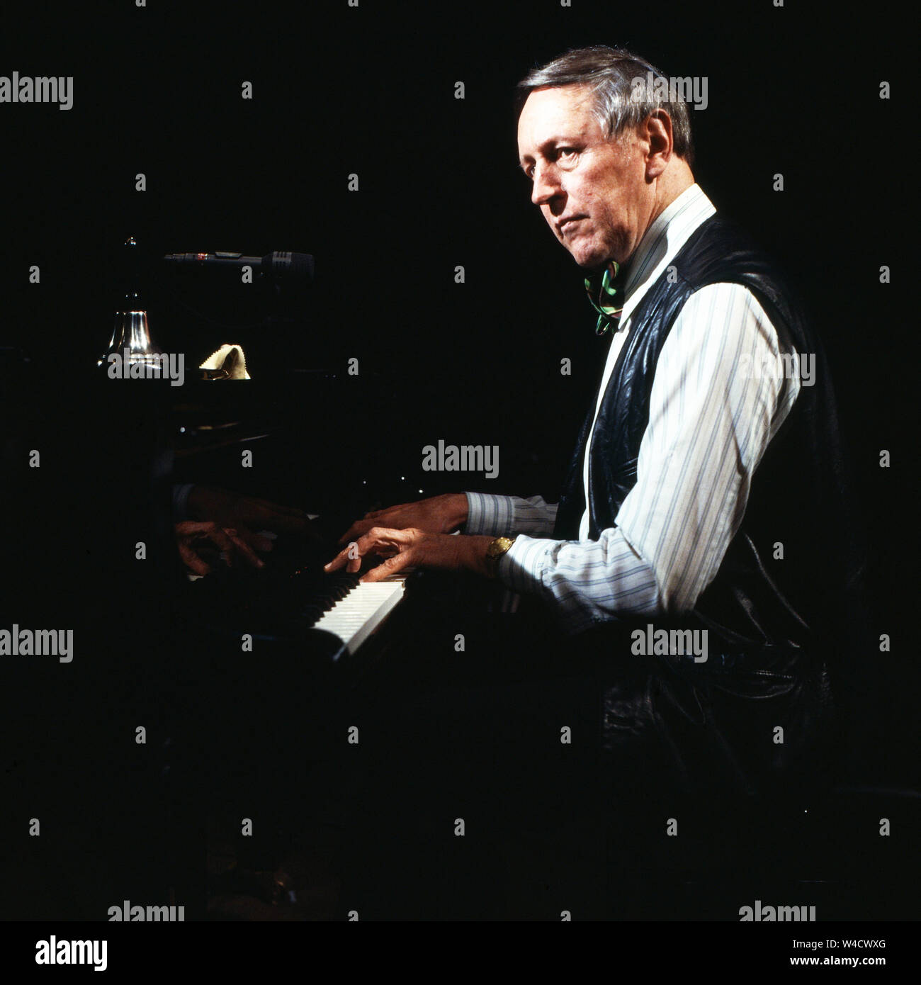 Hans van der Sys, Jazz- und Ragtime-Musiker, Deutschland 1980. Jazz e rag time musicista Hans van der Sys, Germania 1980. Foto Stock