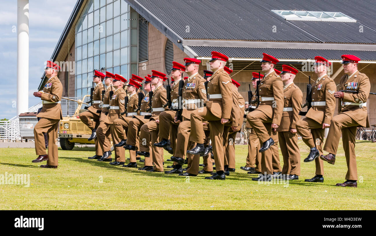 Historic Lothians e Border Regiment Yeomanry ricevere la libertà di East Lothian, Dunbar, East Lothian, Scozia, Regno Unito Foto Stock