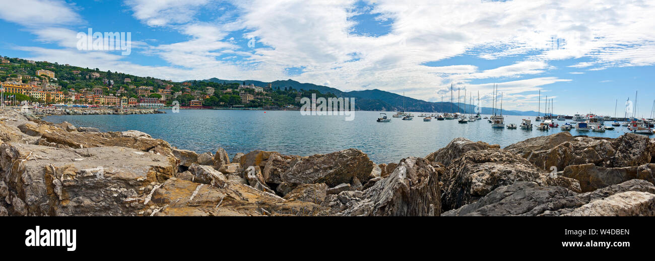 Santa Margherita Ligure, Italia: porto di yacht e barche Foto Stock