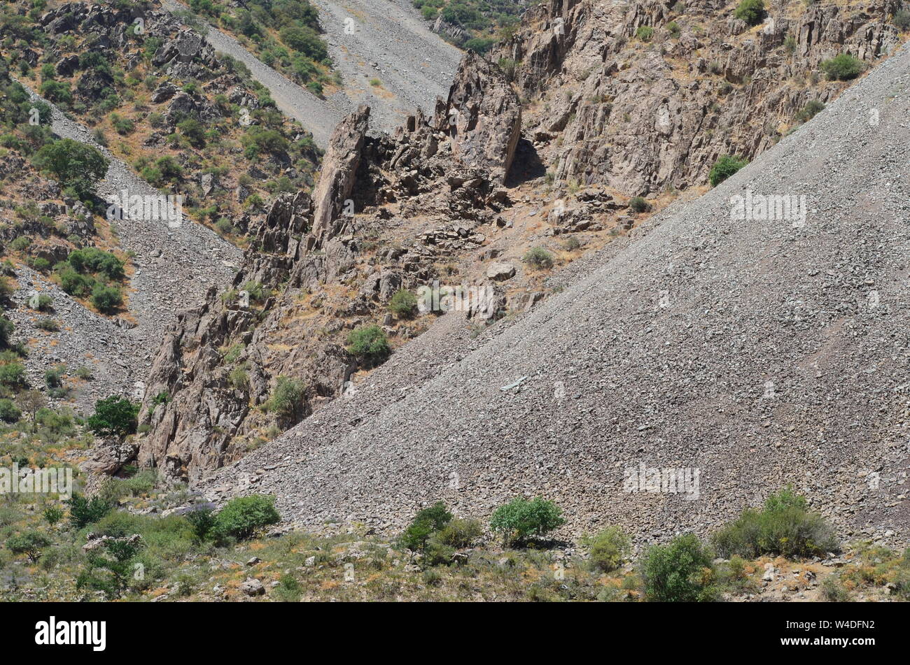 Zarmas Canyon nella provincia Qashqadarya, southeastern Uzbekistan Foto Stock