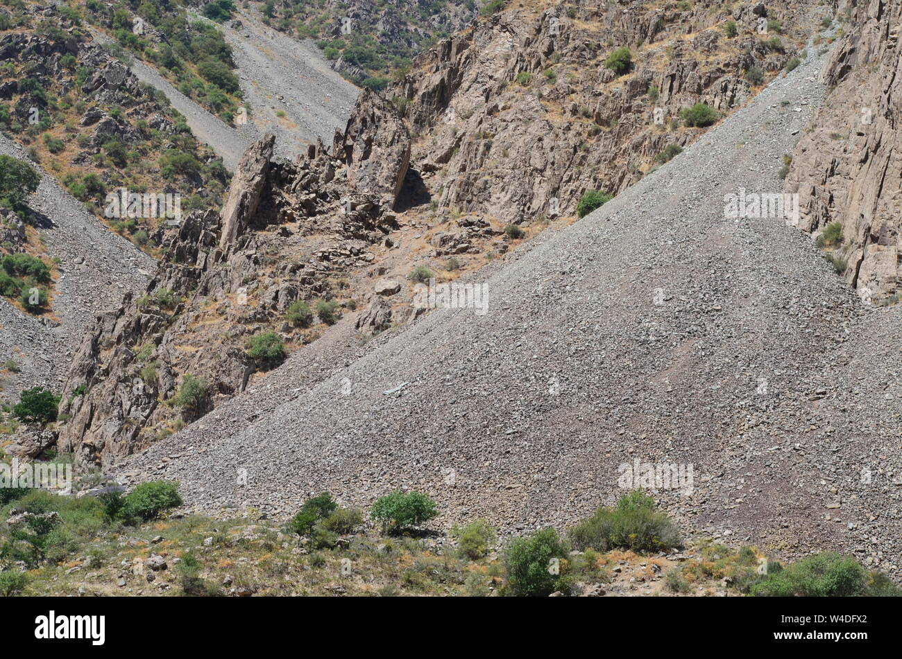 Zarmas Canyon nella provincia Qashqadarya, southeastern Uzbekistan Foto Stock