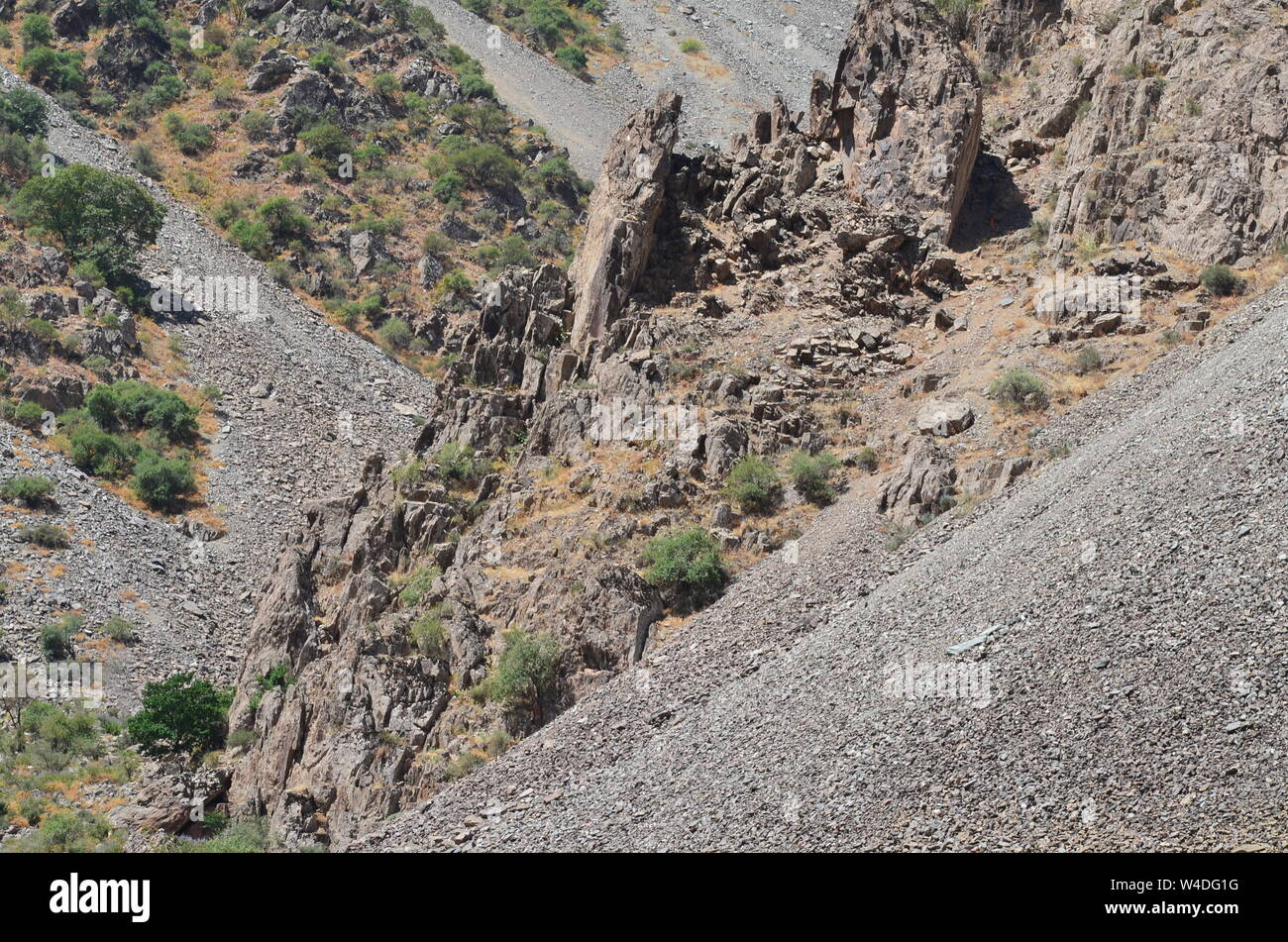 Zarmas Canyon nella provincia Qashqadarya, southeastern Uzbekistan Foto Stock