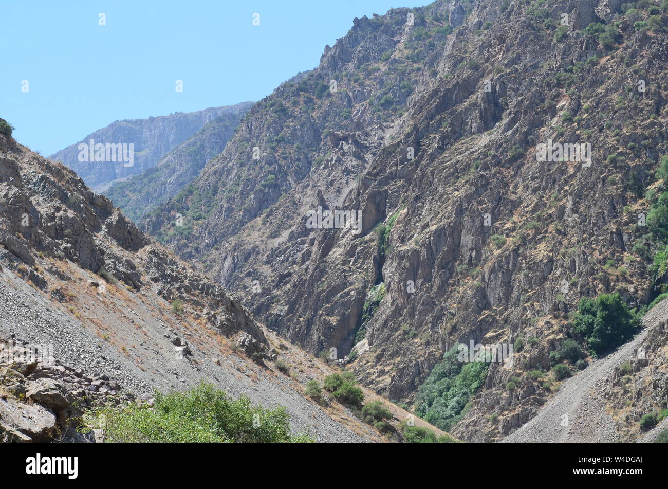 Zarmas Canyon nella provincia Qashqadarya, southeastern Uzbekistan Foto Stock
