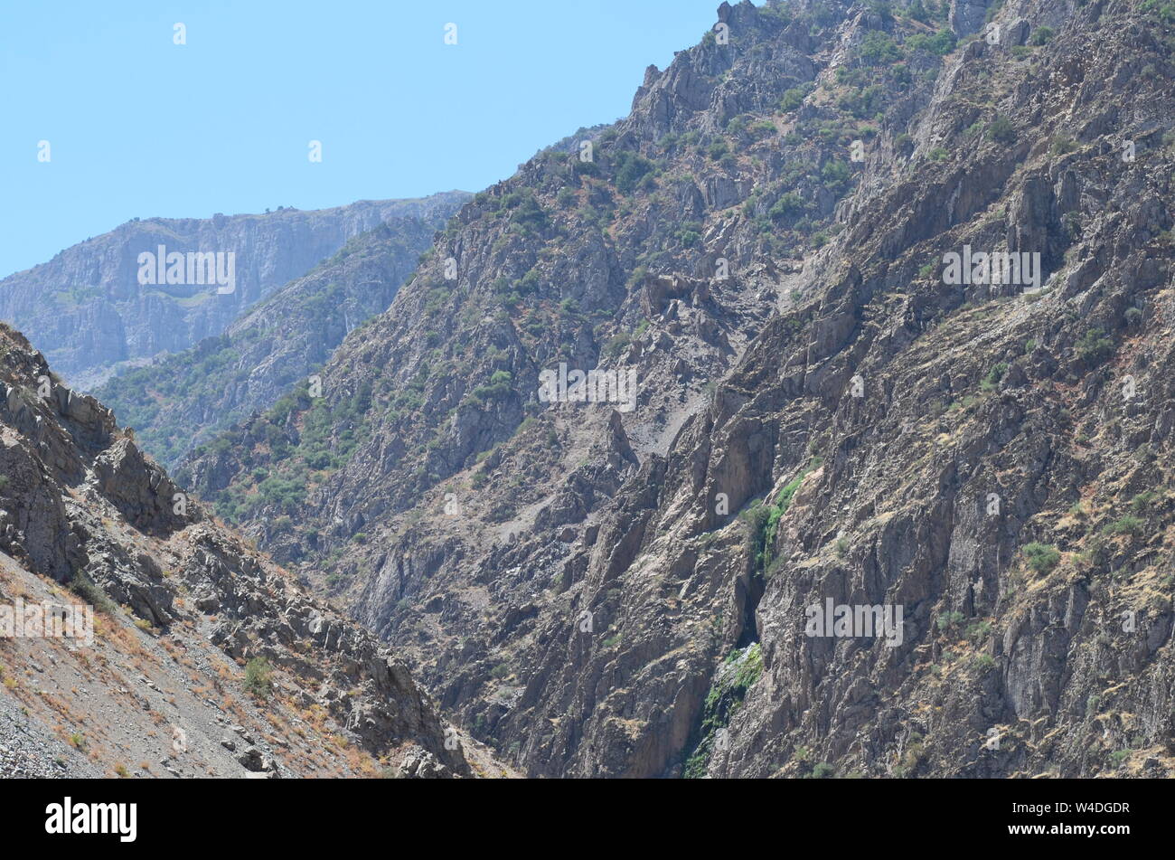 Zarmas Canyon nella provincia Qashqadarya, southeastern Uzbekistan Foto Stock