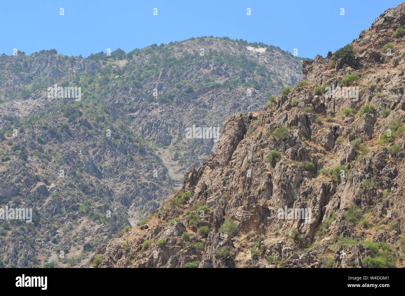 Zarmas Canyon nella provincia Qashqadarya, southeastern Uzbekistan Foto Stock