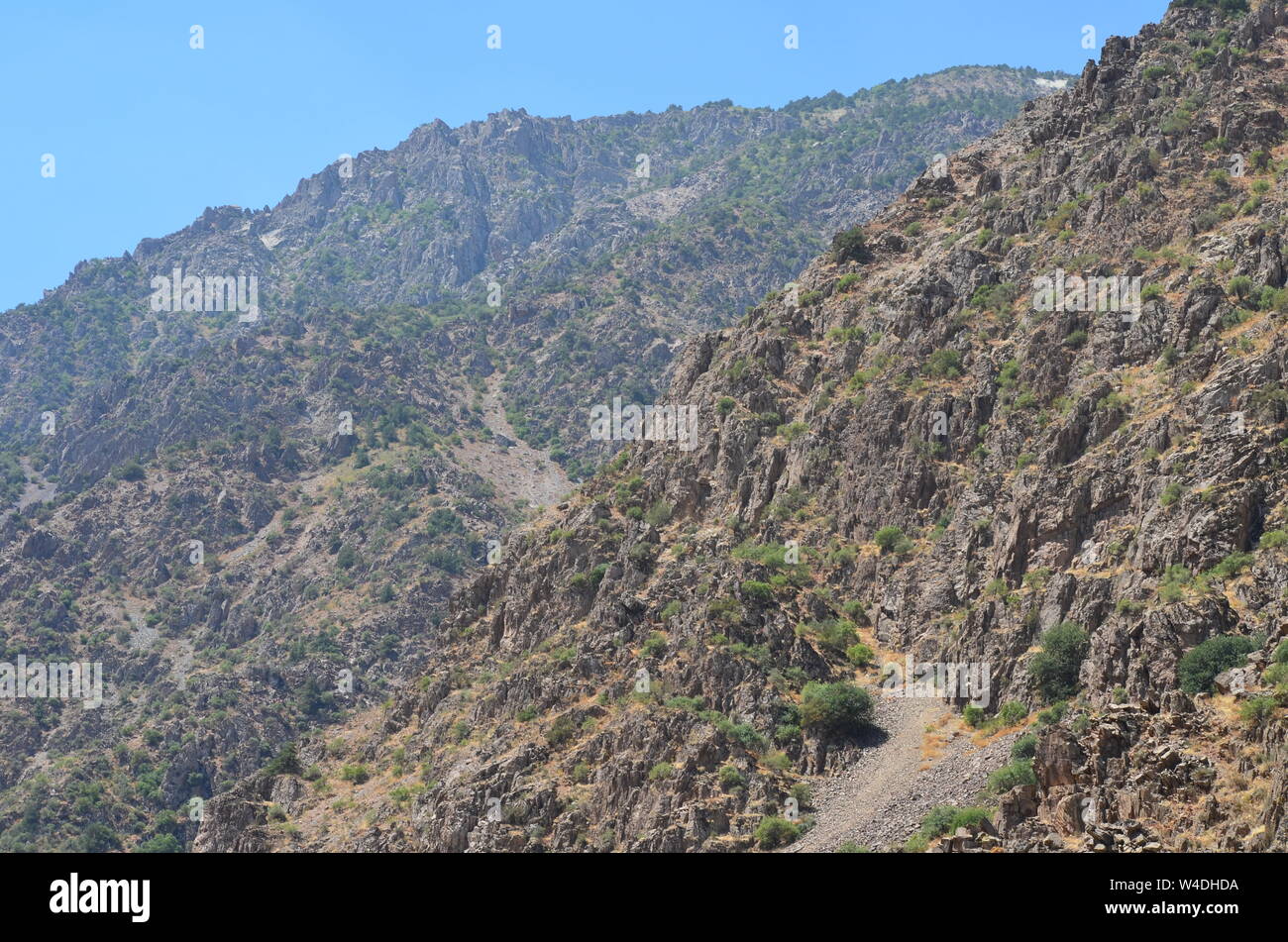 Zarmas Canyon nella provincia Qashqadarya, southeastern Uzbekistan Foto Stock