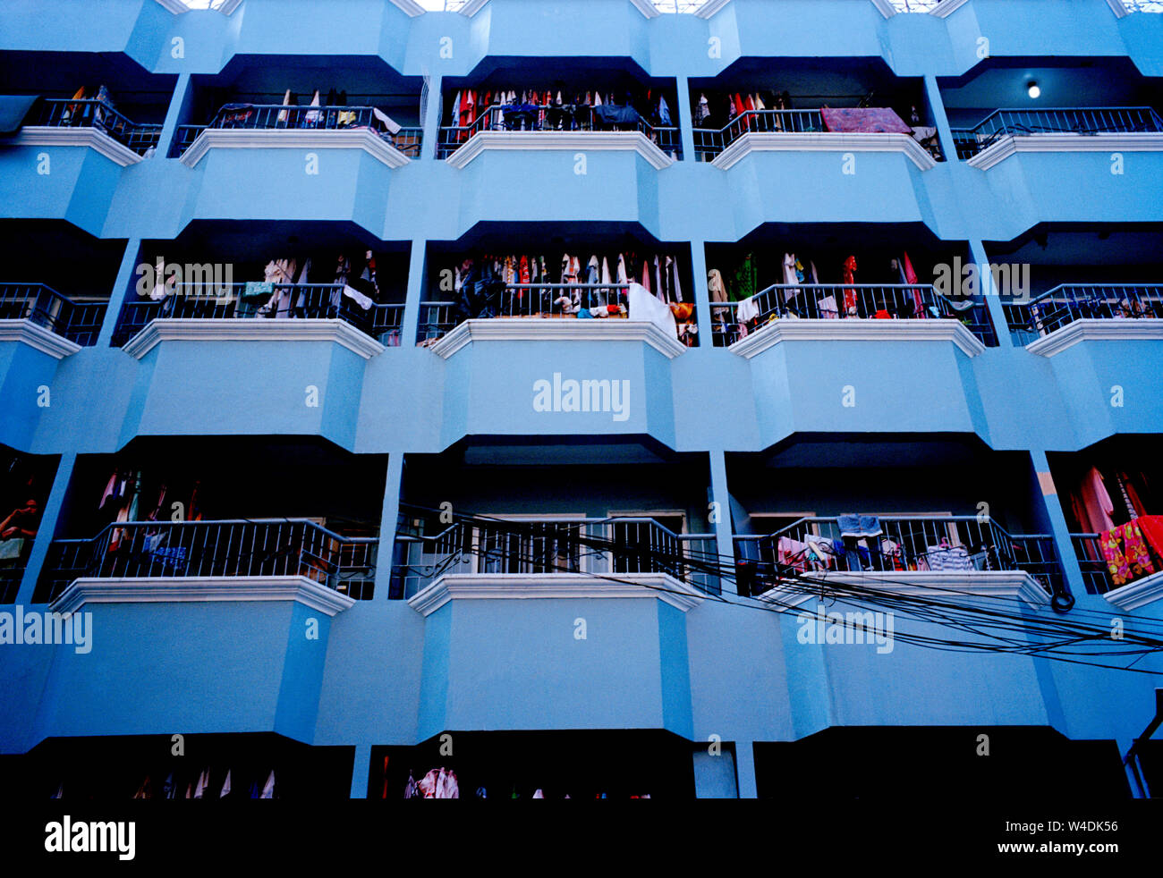 Le abitazioni a Manila in Luzon Metro Manila nelle Filippine del Sud-est asiatico in Estremo Oriente. Foto Stock