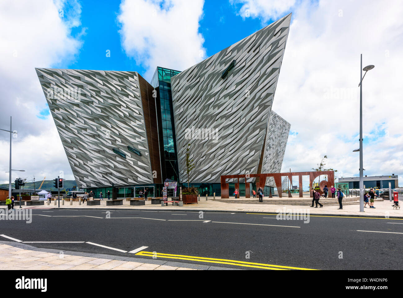 Titanic Belfast in Titanic Quarter - Belfast, Irlanda del Nord Foto Stock