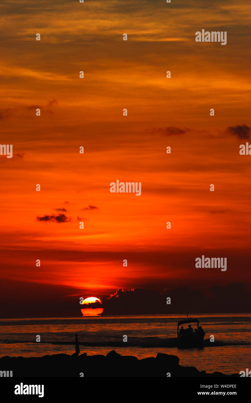 Gli amanti del tramonto Foto Stock