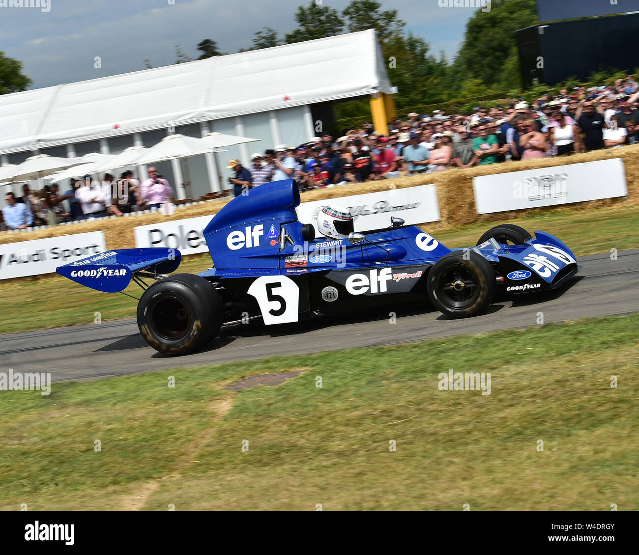 Mark Stewart, Tyrrell Cosworth 006, Goodwood Festival della velocità, velocità re, Motorsport di registrare gli interruttori automatici, Festival della velocità, 2019, Motorsports, auto Foto Stock