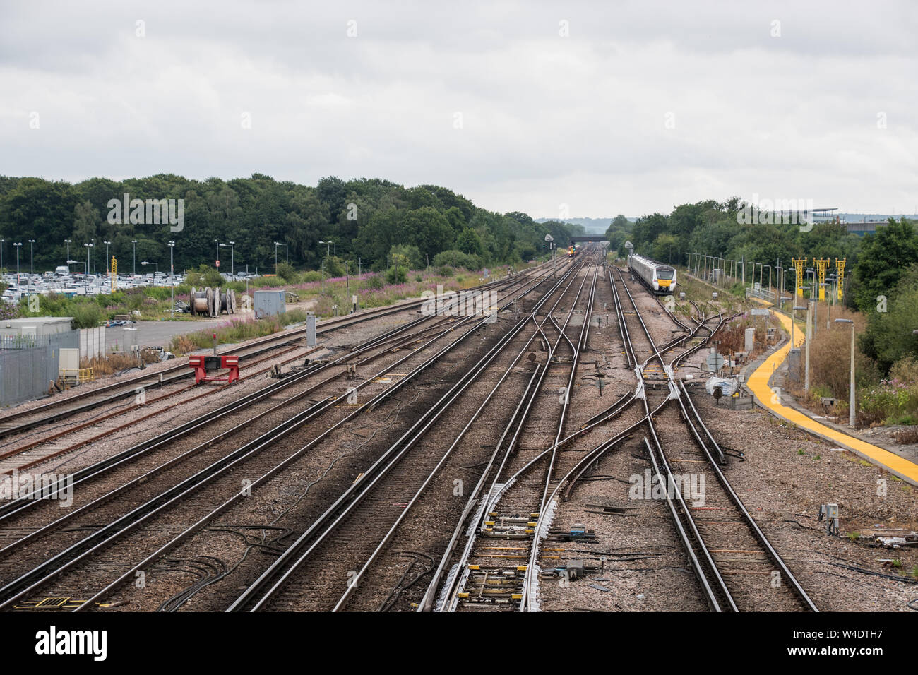 Vista dall'alto della guida Foto Stock