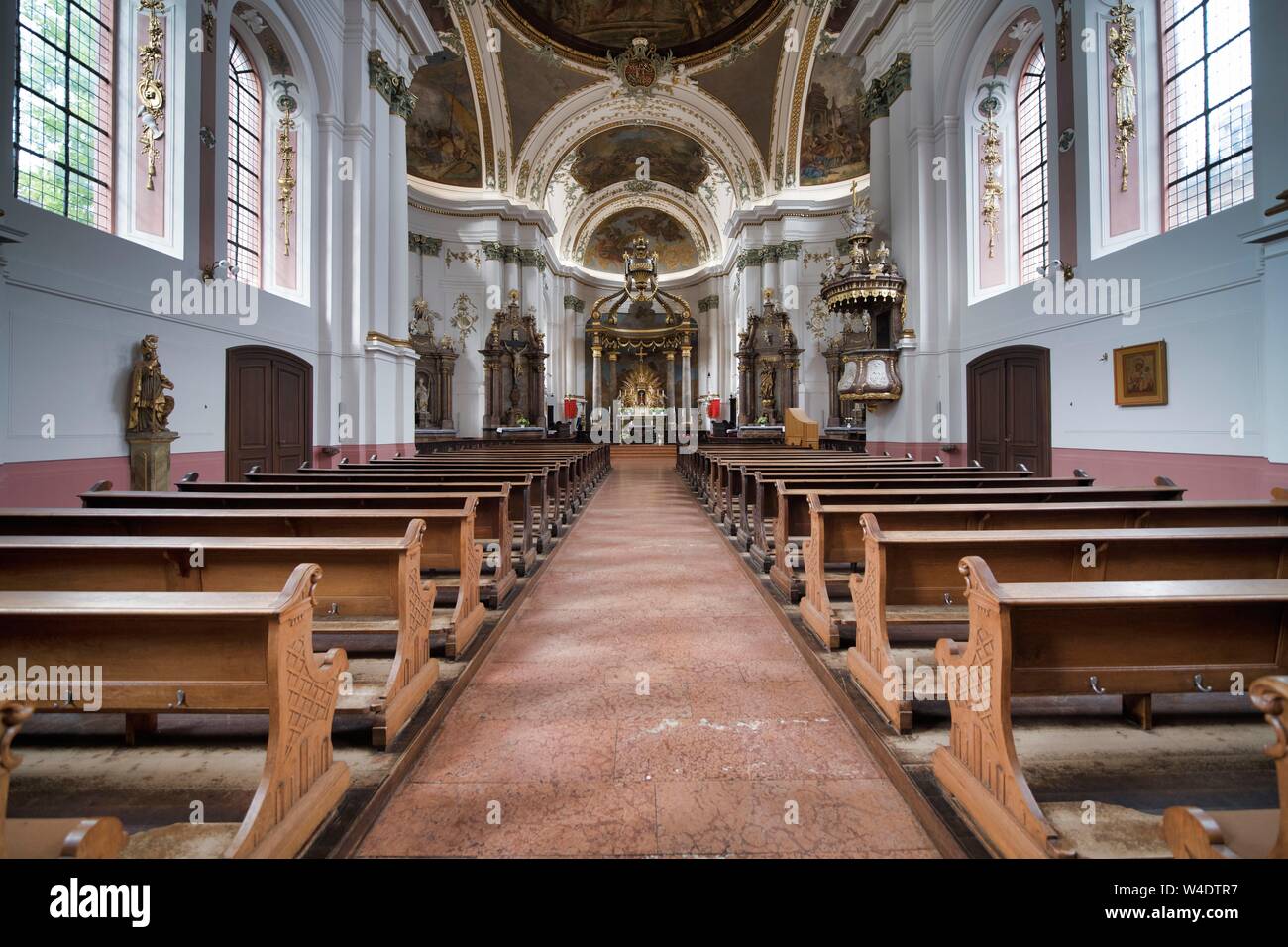 Santuario, Sankt Ignaz Chiesa, Mainz, Renania-Palatinato, Germania Foto Stock