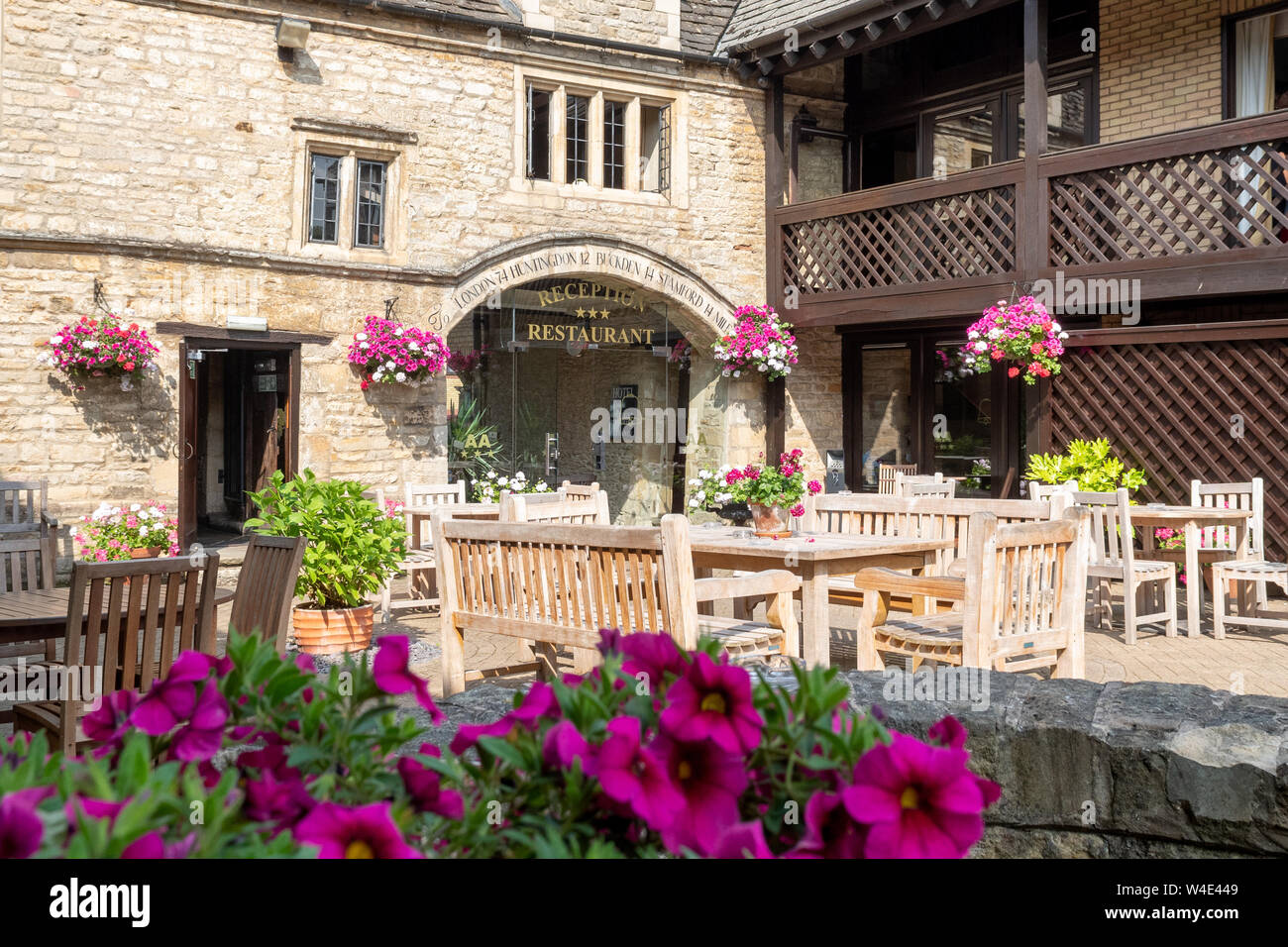 La Bell Inn Hotel, Stilton, Peterborough, England, Regno Unito Foto Stock