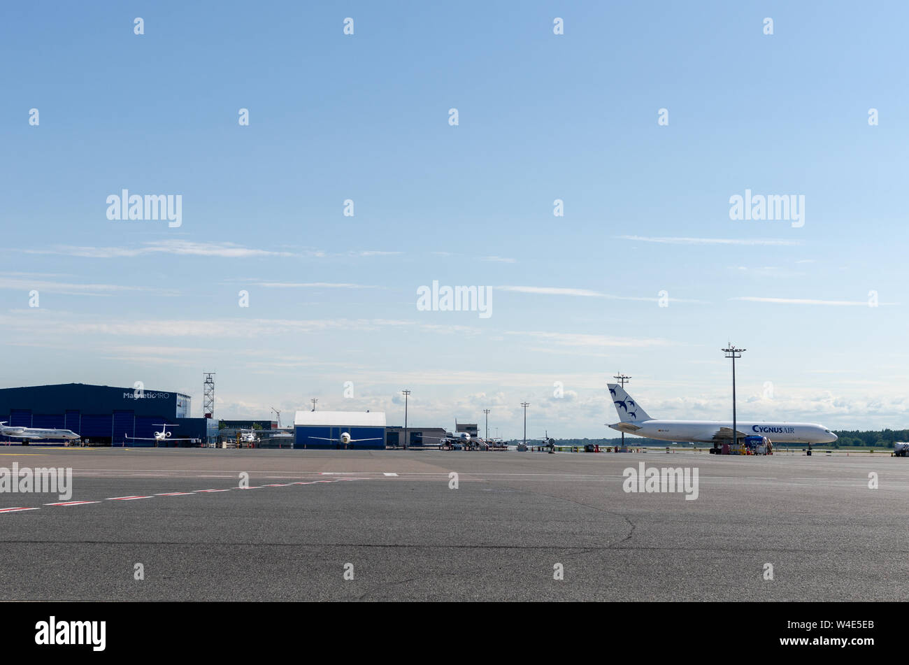 Aeroporto Lenart Meri Tallinn, Estonia Foto Stock