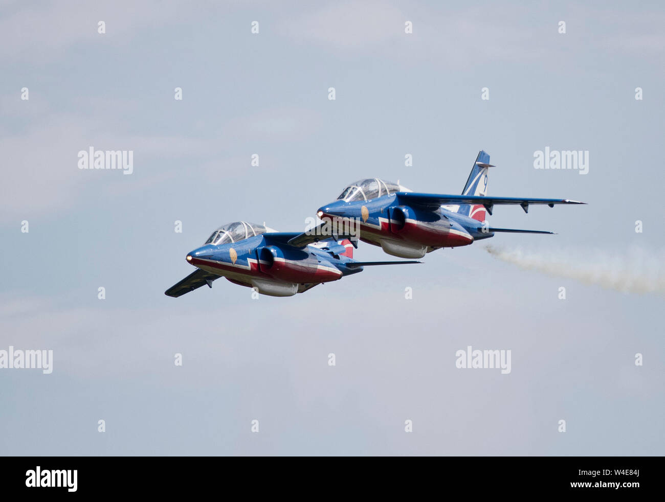 RIAT 2019, velivoli della Forza Aerea Francese Patrouille de France team display a RIAT 2019 Foto Stock