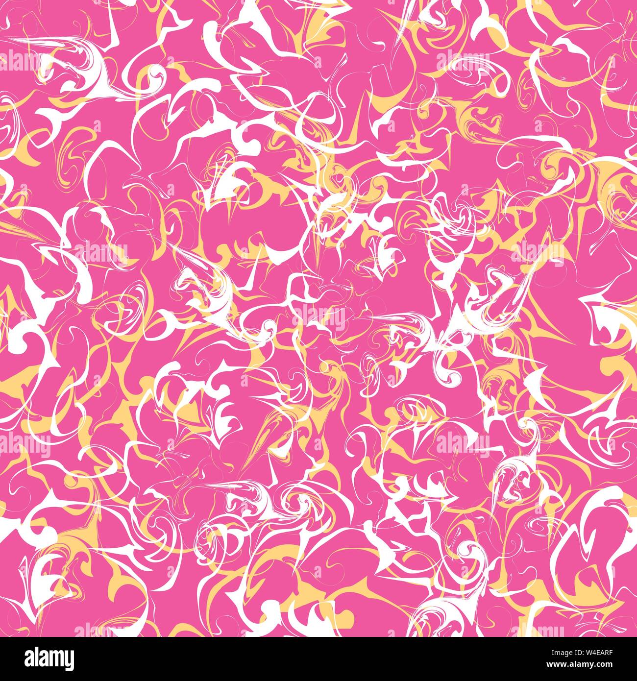 Graffiti di piccole linee colorate su sfondo rosa modello senza giunture Illustrazione Vettoriale