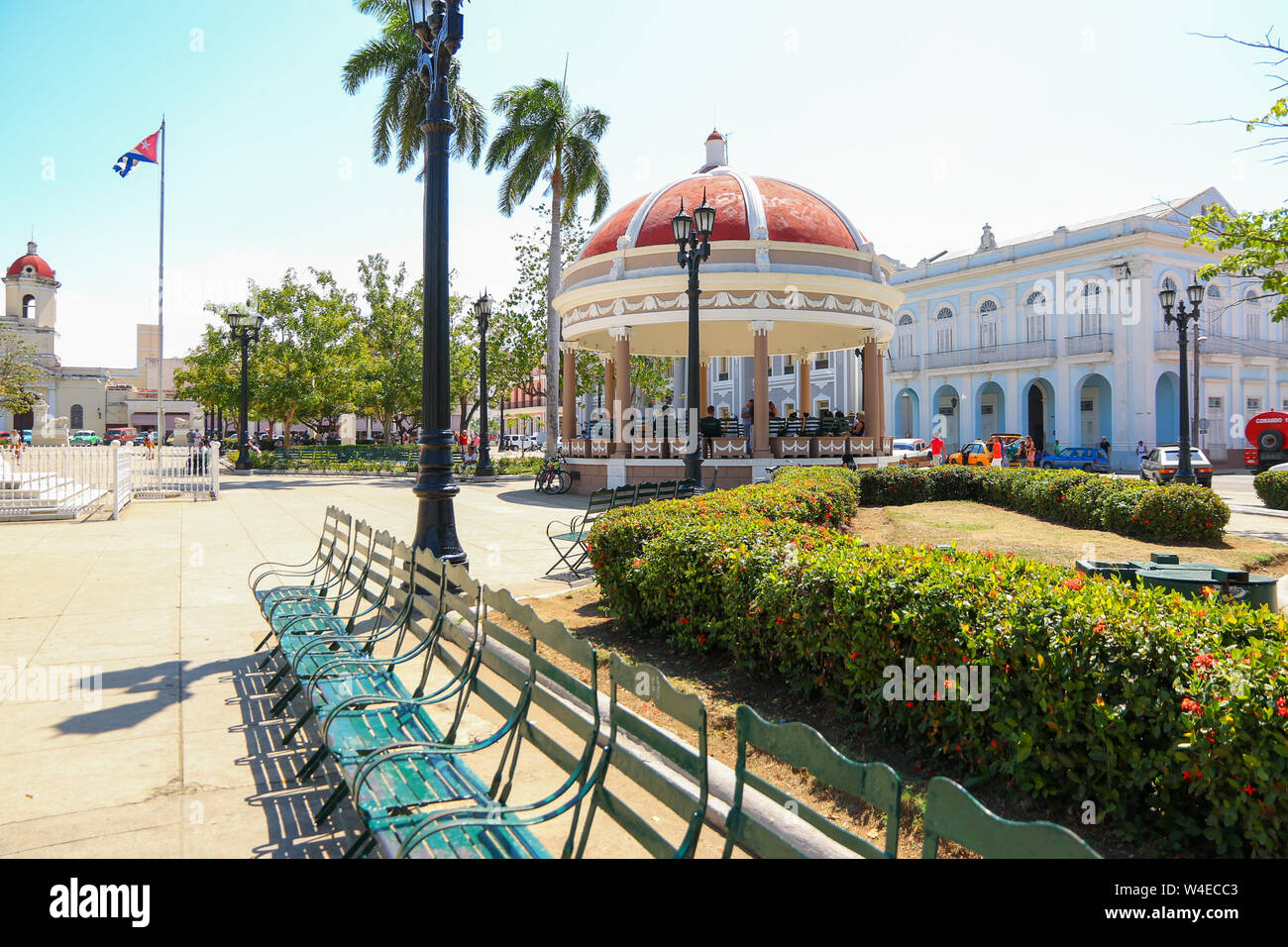 Cienfuegos, Cuba - Gazebo su Plaza Jose Marti Foto Stock