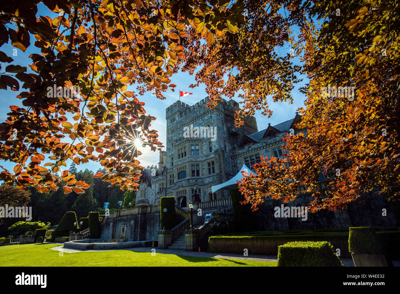 Hartley Castle - Royal strade University, Colwood, vicino a Victoria, Isola di Vancouver, British Columbia, Canada Foto Stock