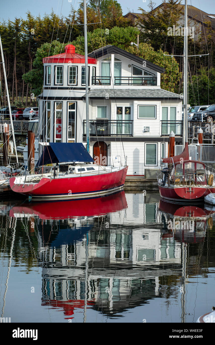 West Bay villaggio marino in Esquimalt - Victoria, Isola di Vancouver, British Columbia, Canada Foto Stock