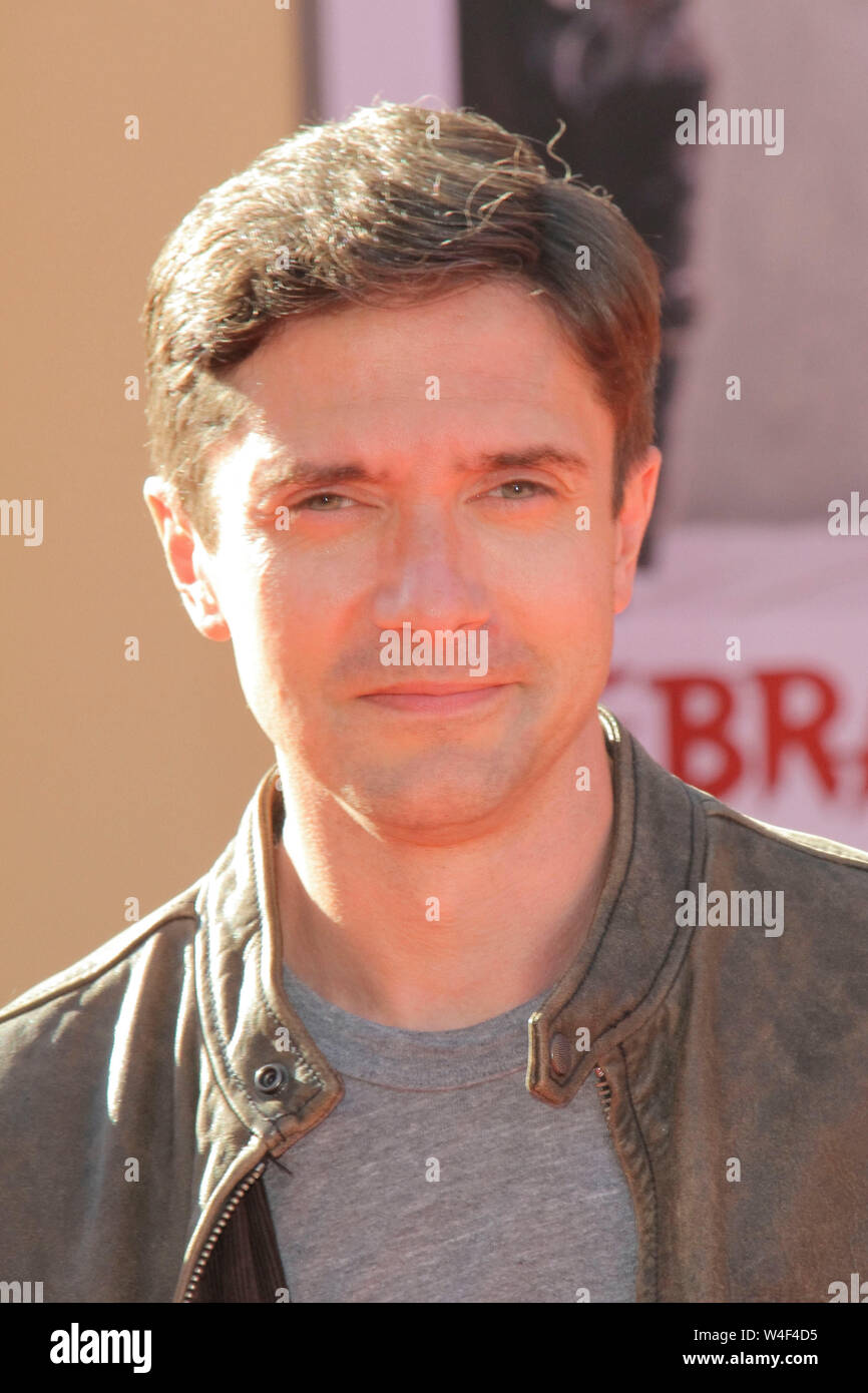 Los Angeles, Stati Uniti d'America. 22 Luglio, 2019. Topher Grace a Sony Pictures' 'Una volta.in Hollywood' Premiere Mondiale tenutasi presso la leva TCL Chinese Theatre di Los Angeles, Stati Uniti d'America, 22 luglio 2019. Photo credit: Giuseppe Martinez/PictureLux Tutti i diritti riservati Credit: PictureLux/Hollywood Archive/Alamy Live News Foto Stock