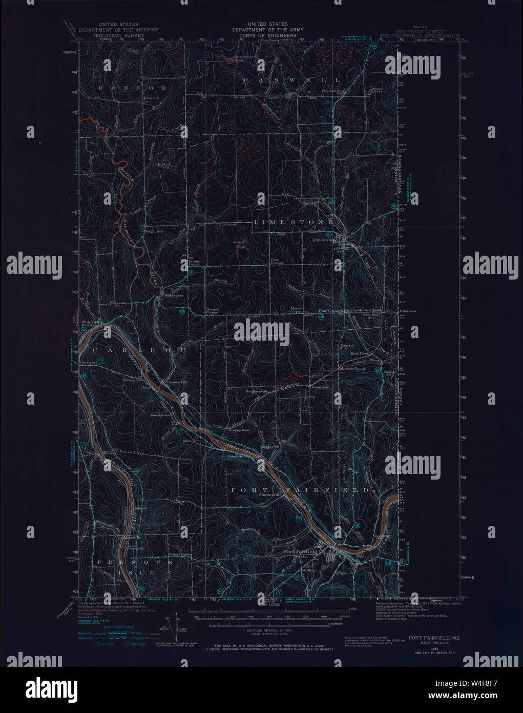 Mappa di fairfield, maine immagini e fotografie stock ad alta