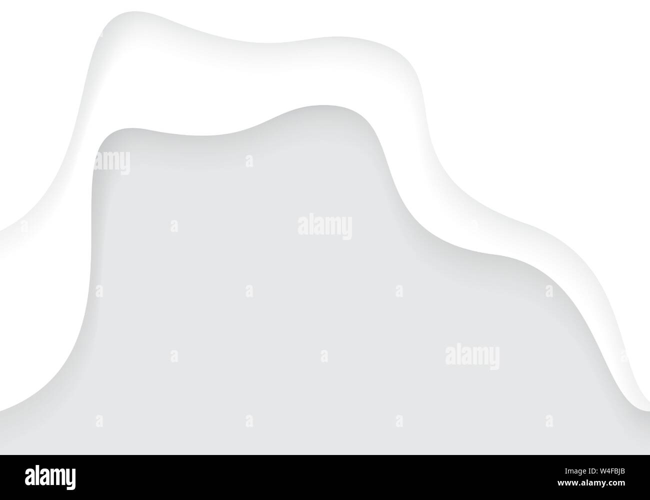 Abstract white paper curva di taglio si sovrappongono con il grigio blank space design moderno sfondo futuristico illustrazione vettoriale. Illustrazione Vettoriale