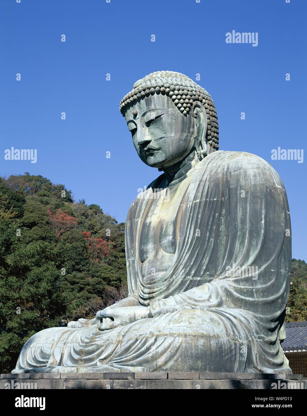 Giappone, Honshu, Tokyo Kamakura, Grande Buddha Daibutsu aka statua Foto Stock