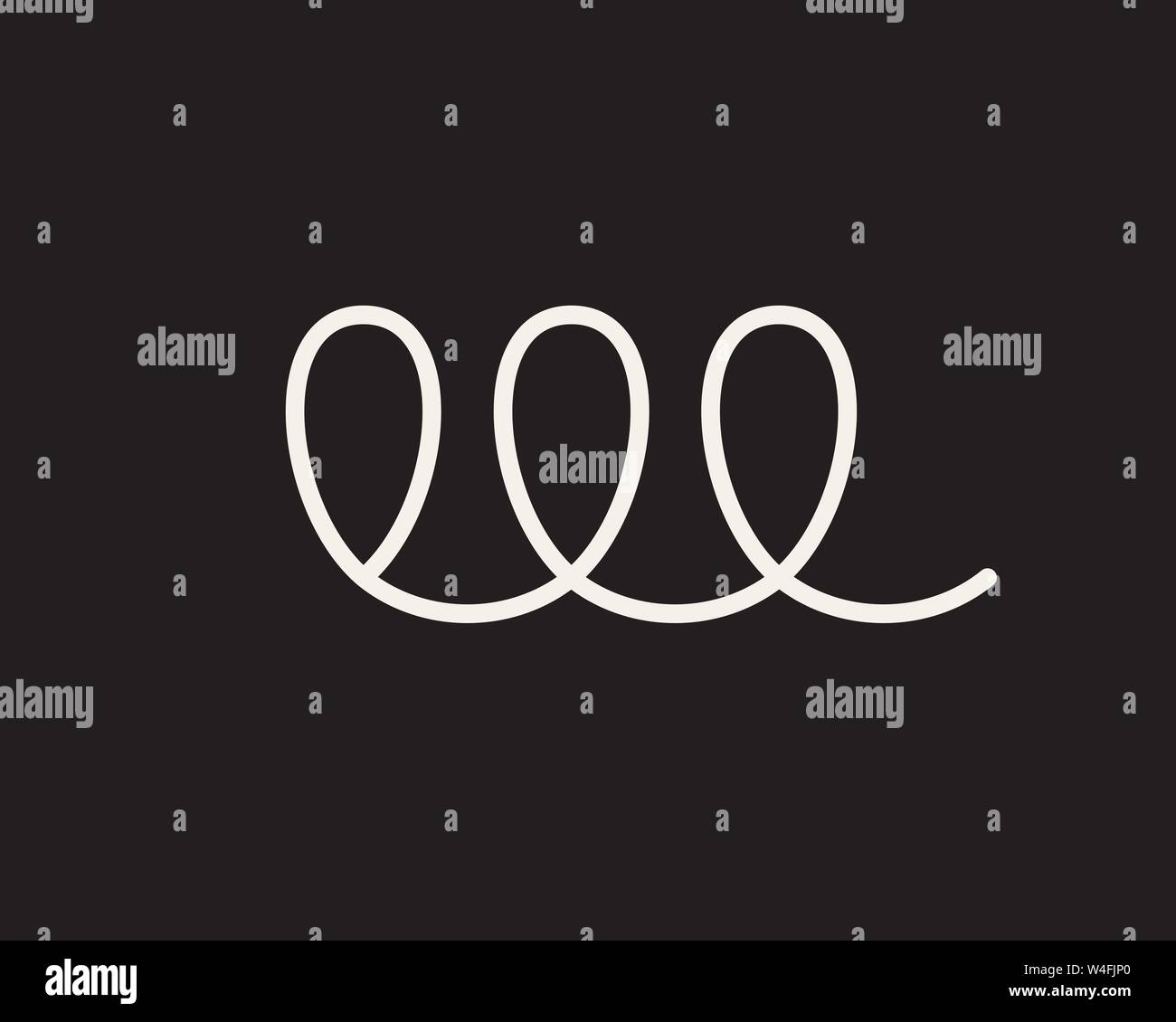 Abstract lettera W logo per business, azienda o di abbigliamento Illustrazione Vettoriale