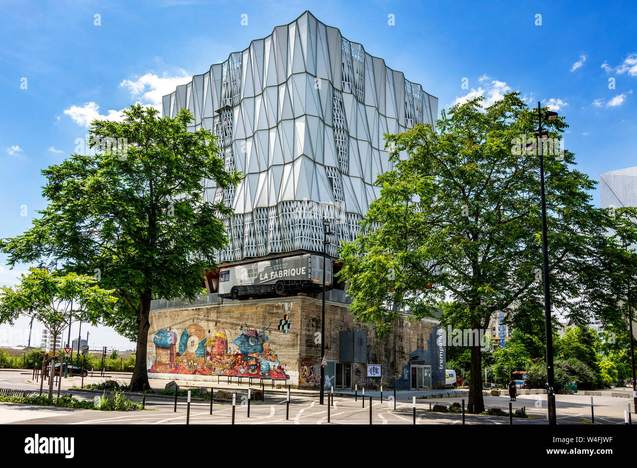 Centro Culturale La Fabrique. Isola di Nantes. Loire Atlantique. Pays de la Loire. Francia Foto Stock