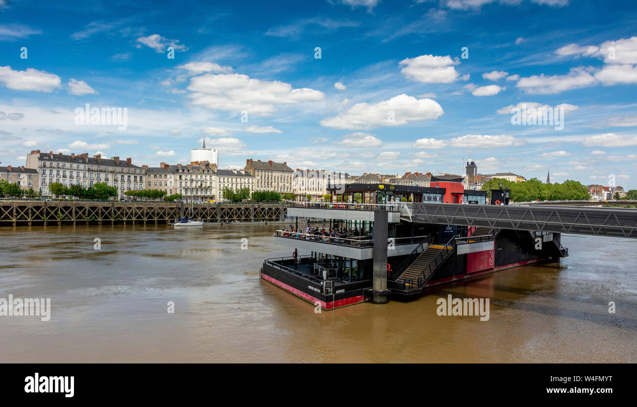 Rive della Loira a Nantes. Loire Atlantique. Pays de la Loire. Francia Foto Stock