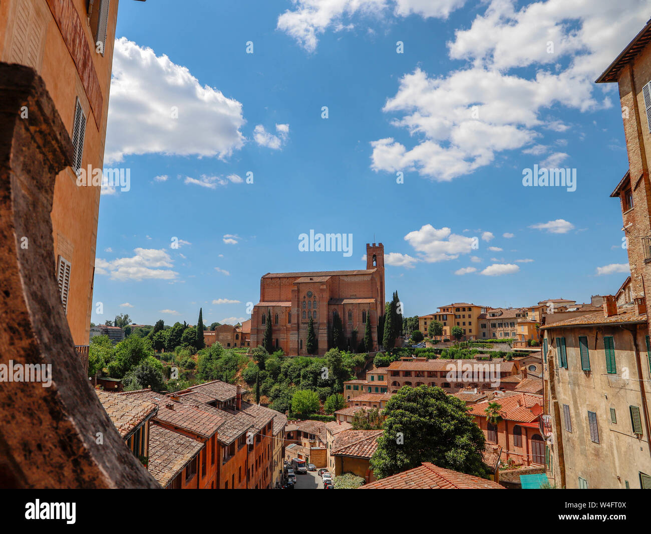 Vista del paesaggio di Siena Foto Stock