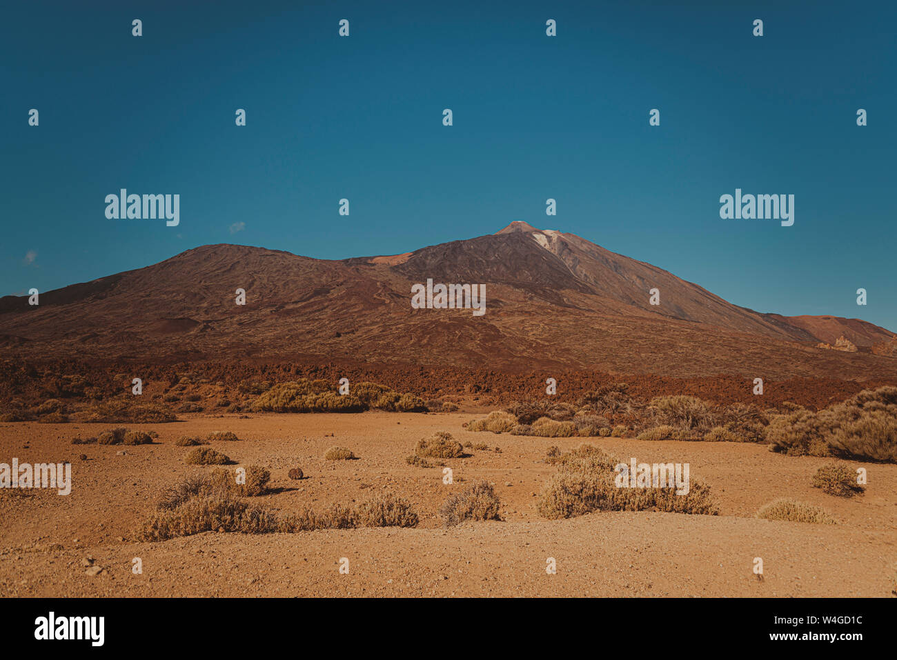 Vista del Vulcano Teide, caldera de Las Canadas, Tenerife, Spagna Foto Stock
