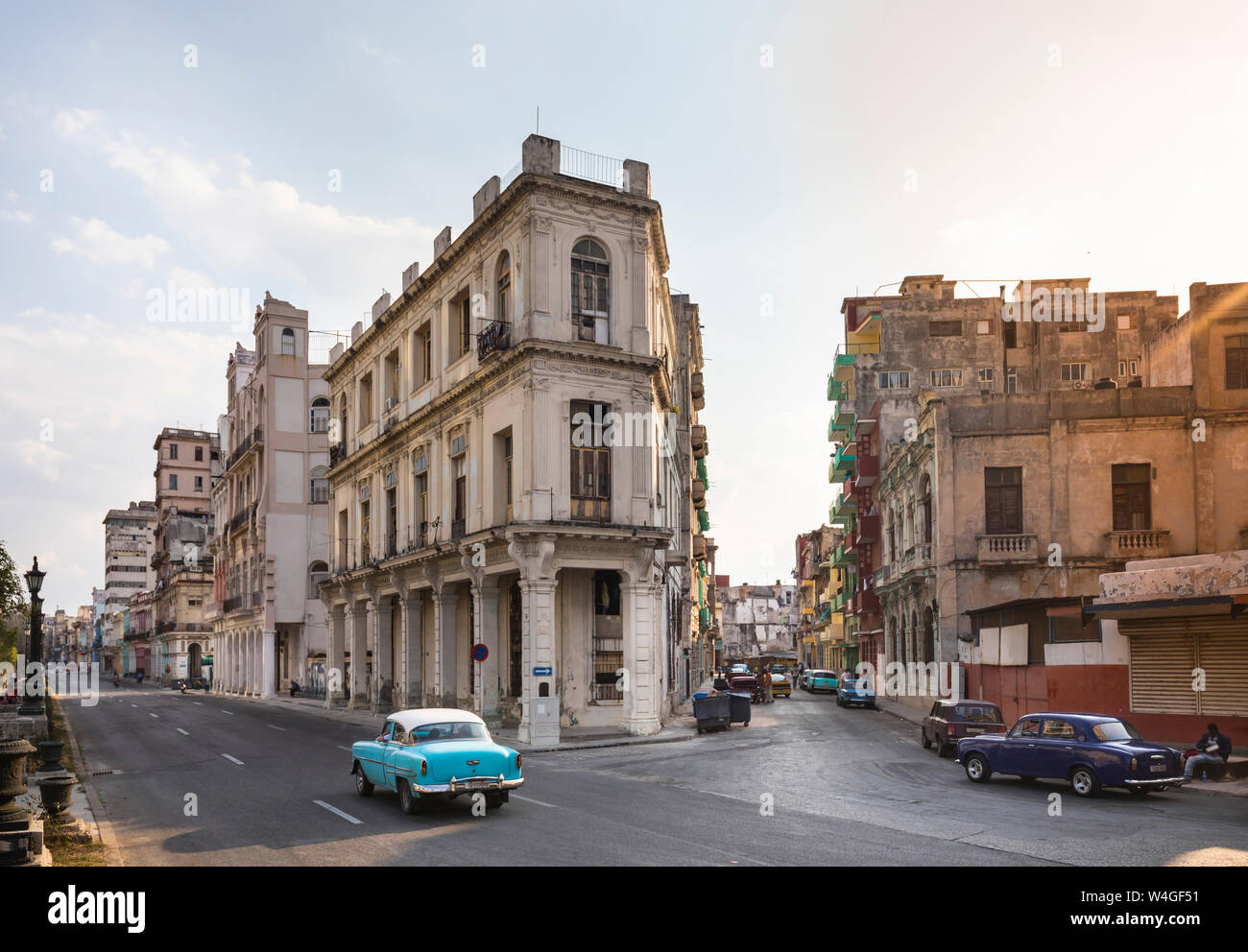 Vista sulla città del Centro Viejo, Havana, Cuba Foto Stock