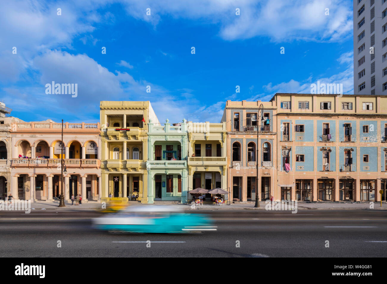 Visualizzare al Malecon, Havana, Cuba Foto Stock