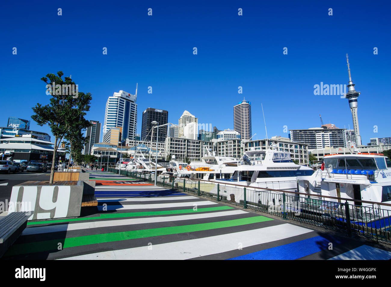Porto di Auckland, Nuova Zelanda Foto Stock