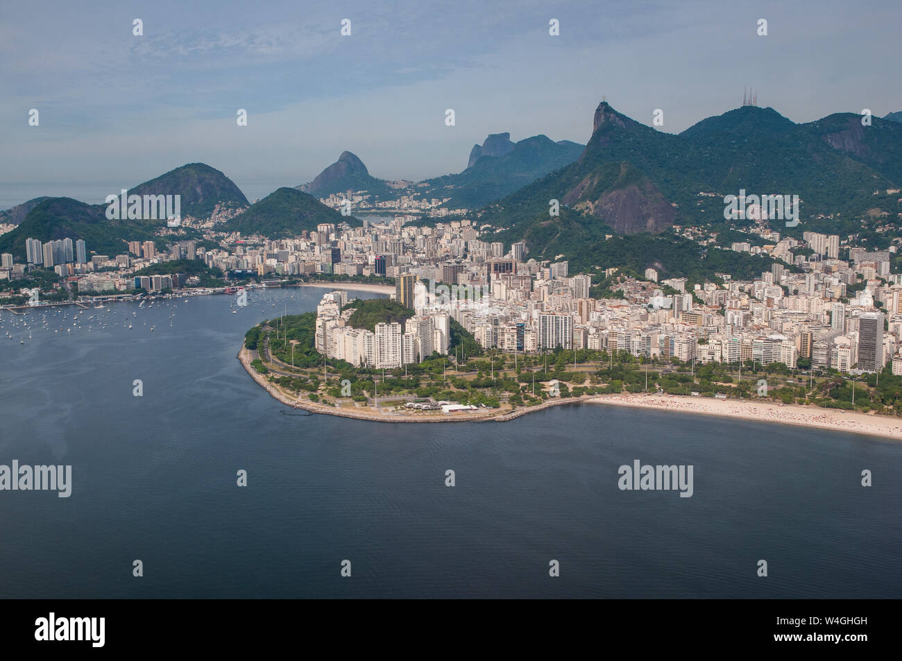 Vista aerea di Rio de Janeiro, Brasile Foto Stock