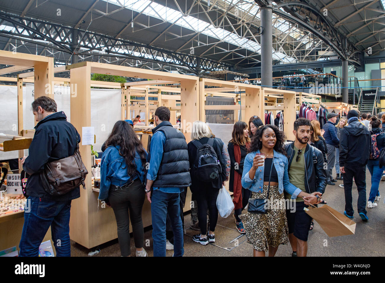 Old Spitalfields Market di Londra, Regno Unito Foto Stock