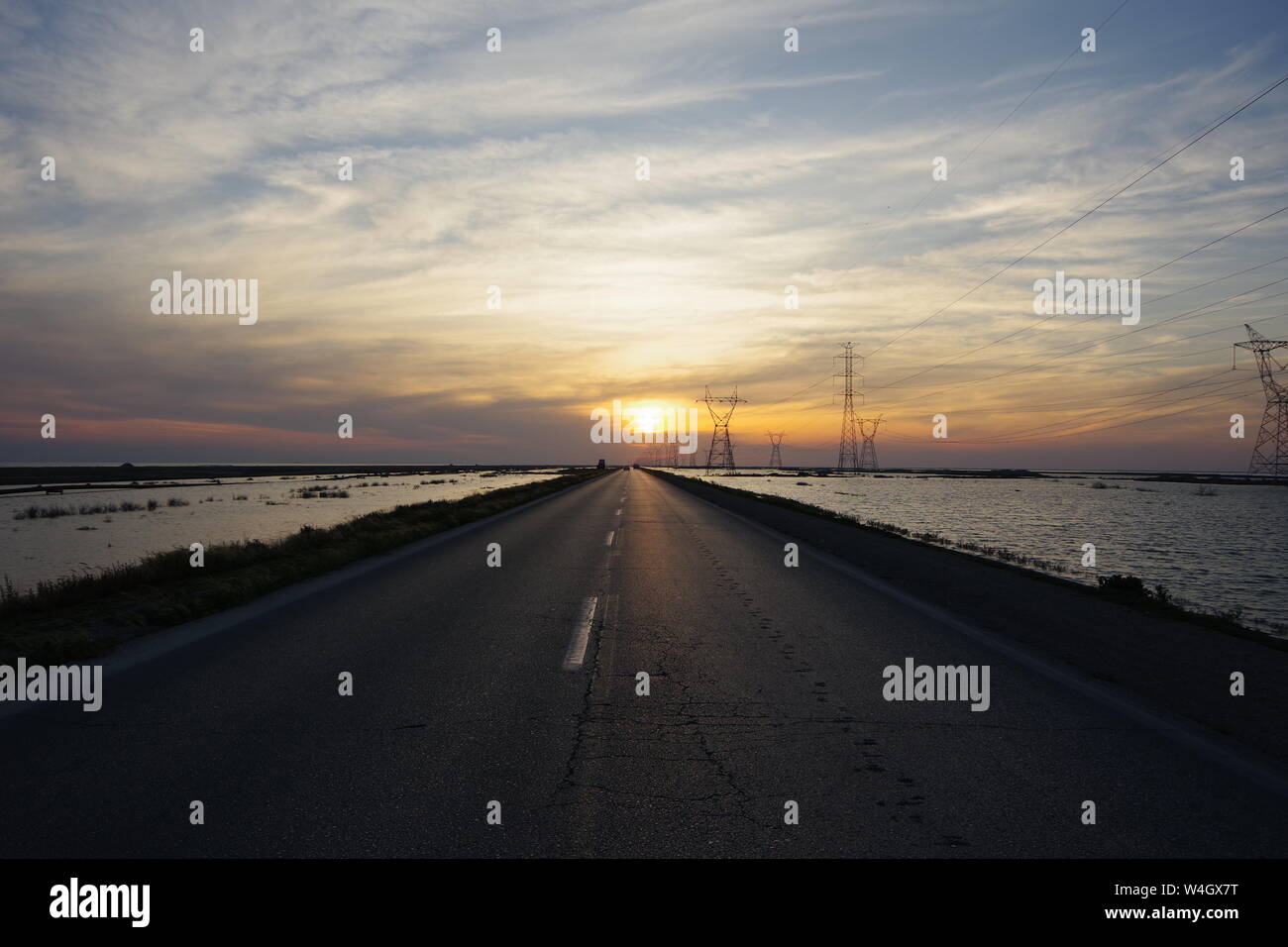 Una conclusione adatta per un lungo viaggio. Foto Stock