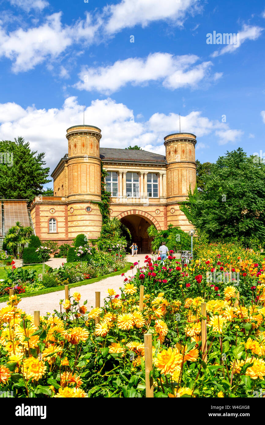 Giardino botanico, Karlsruhe, Germania Foto Stock