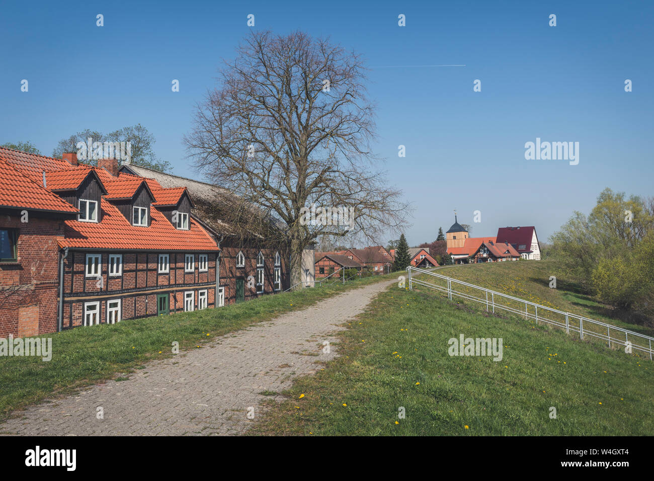 Wahrenberg, Sassonia-Anhalt, Germania Foto Stock